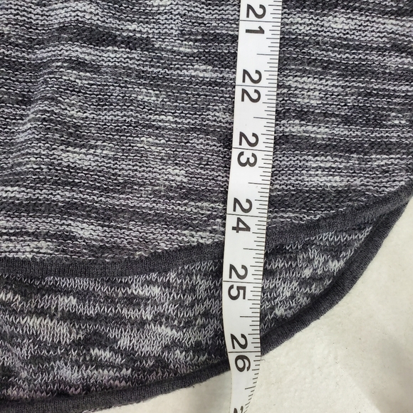 Eileen Fisher Organic Linen Cotton Lightweight Sweater Heathered Dark Gray M - Picture 7 of 8